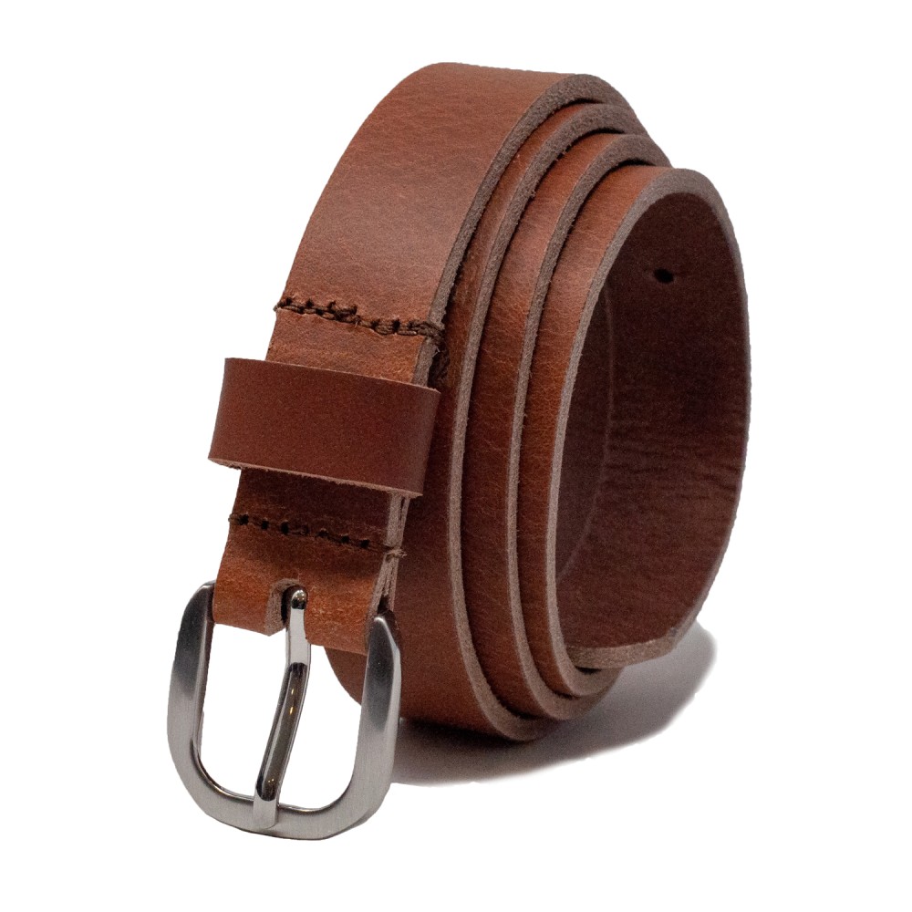 Men's Ashford Ridge Full Grain Leather Belt - 38mm Width, Roller Buckle (2XL, Black) - View #6