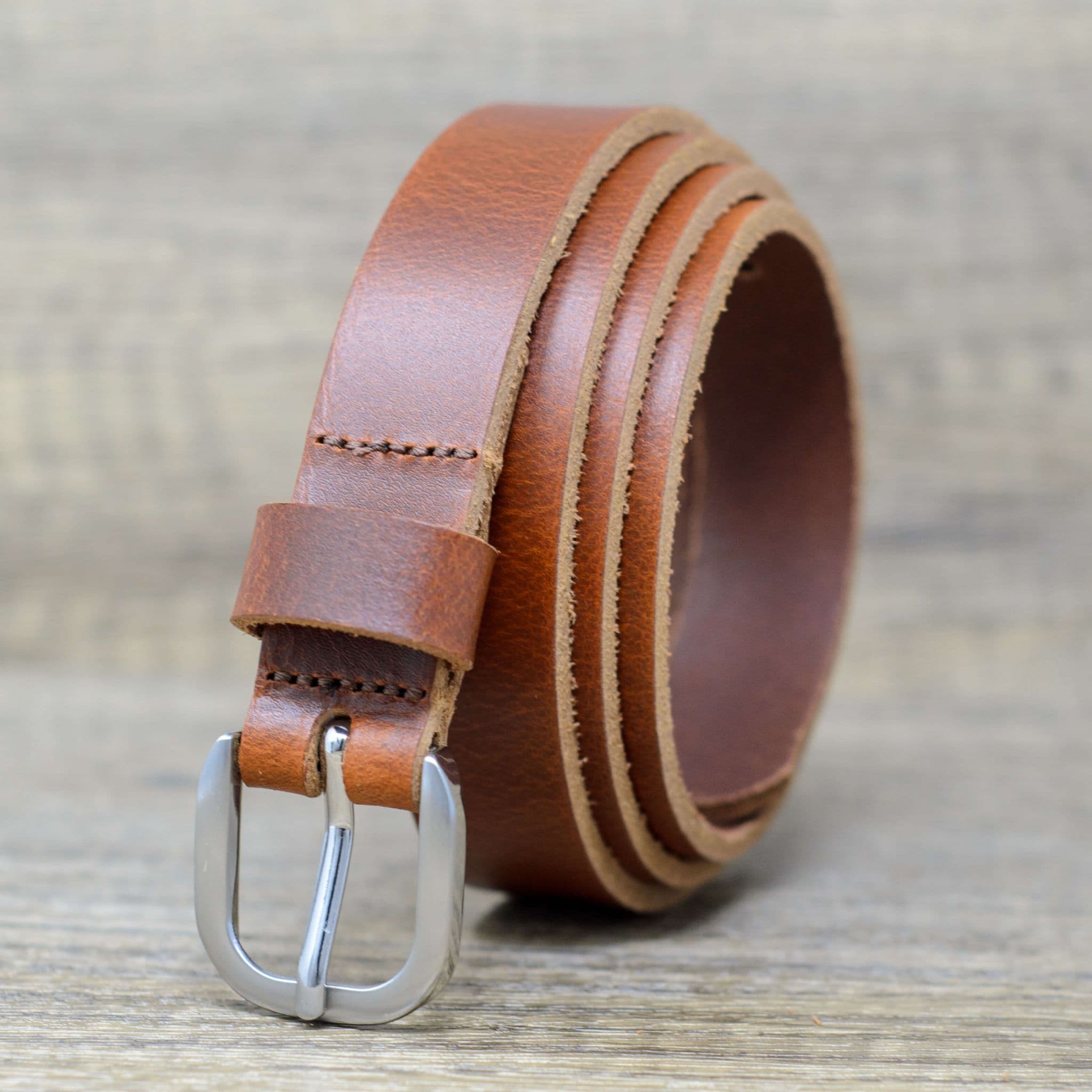 25mm Full Grain Real Leather Belt London Tan Ashford Ridge